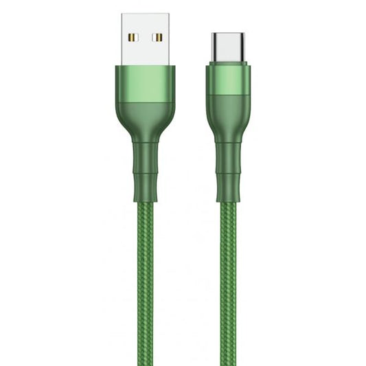 2GO 797309 cavo USB 1 m USB B USB C Verde