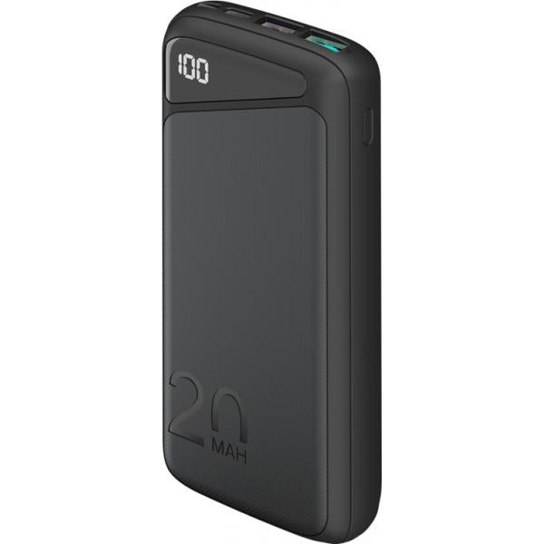 Goobay 53939 batteria portatile Polimeri di litio (LiPo) 20000 mAh Nero