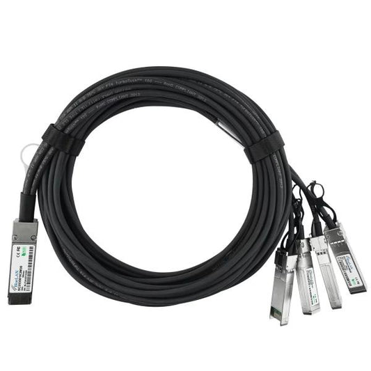 BlueOptics CAB-Q-S-3M-BL cavo InfiniBand QSFP 4xSFP+ Nero