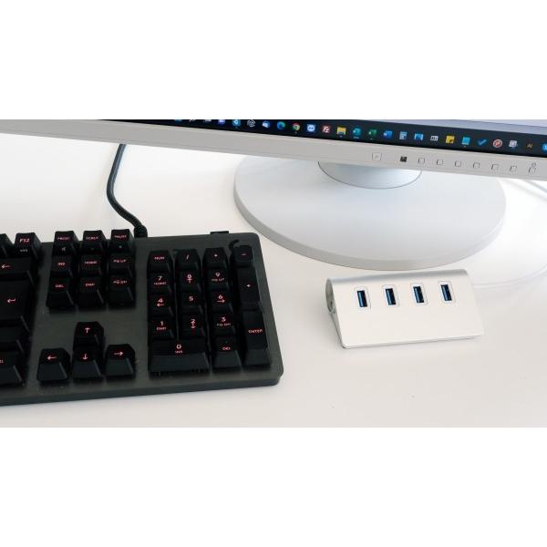 EXSYS EX-1134-2 hub di interfaccia USB 3.2 Gen 1 (3.1 Gen 1) Type-A 5000 Mbit/s Argento