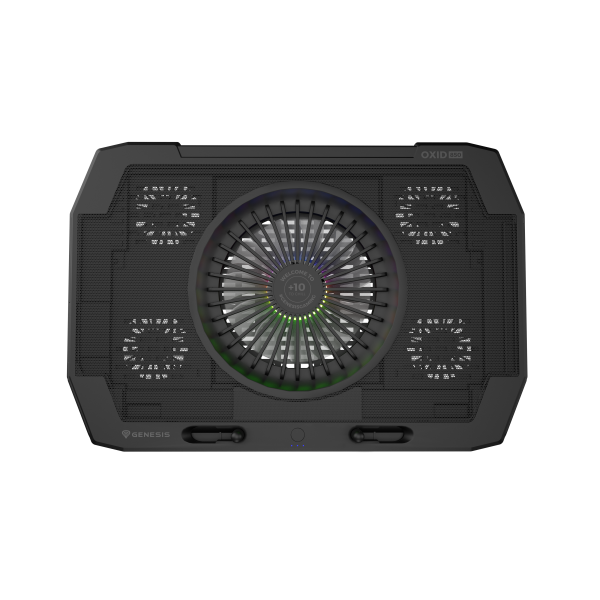 GENESIS Oxid 850 base di raffreddamento per laptop 43,9 cm [17.3] 2500 Giri/min Nero (Genesis Laptop Cooling Pad OXID 850 Bl)