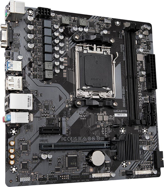 Gigabyte B650M S2H - 1,0 - Motherboard - micro ATX - Socket AM5 - AMD B650 Chipsatz - USB 3,2 Gen 1 - Gigabit LAN - Onboard-Grafik (CPU erforderlich) - HD Audio (8-Kanal) (B650M S2H)