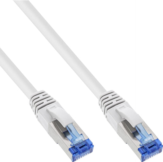 InLine 25er Bulk-Pack Patchkabel S/FTP PiMf Cat.6A 500MHz halogenfrei Kupfer - Kabel - Netzwerk - SFTP - 3 m - low-smoke - zero-halogen - halogenfrei - Kupferdraht - IEC (B-76803W)