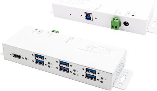 EXSYS EX-1189HMVS-3W Schnittstellen-Hub USB 3.2 Gen 1 (3.1 Gen 1) Type-B Wei (EX-1189HMVS-3W)