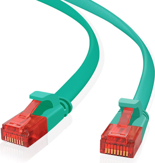 Helos Ultra Slim - Patch-Kabel - RJ-45 (M) zu RJ-45 (M) - 2 m - UTP - geformt, ohne Haken - grn