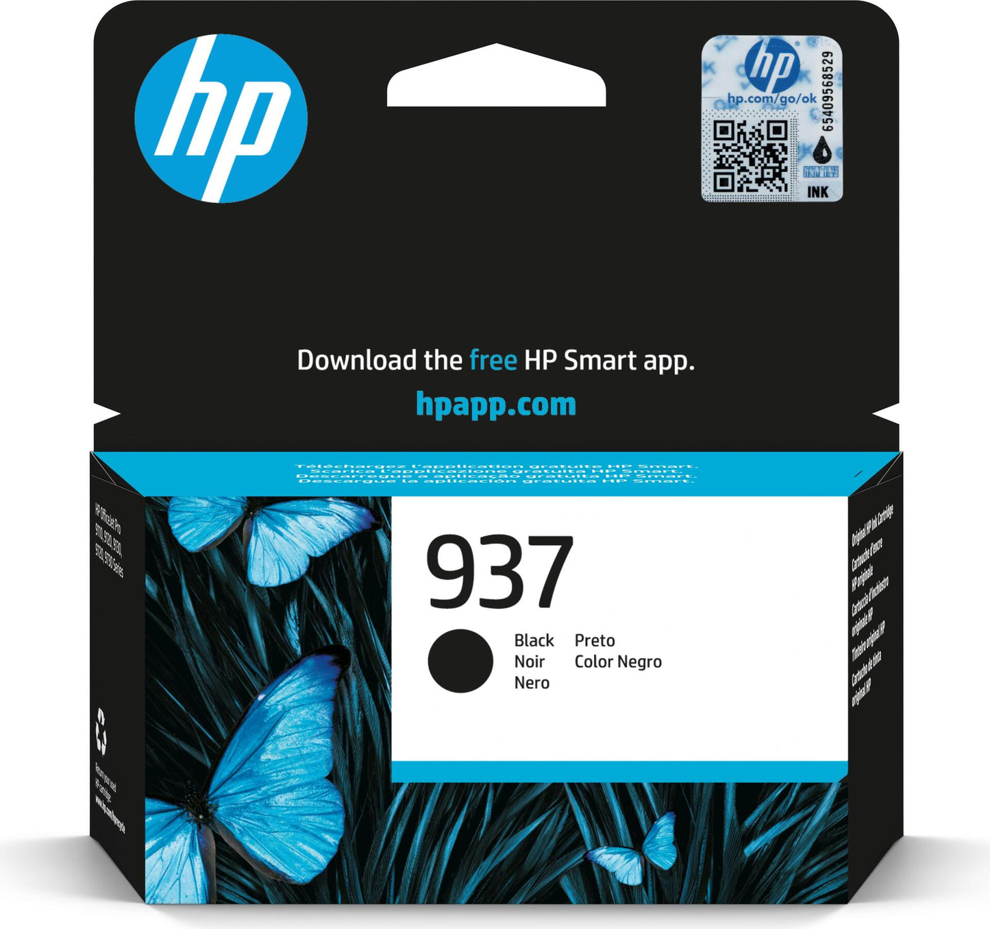 HP 937 - Schwarz - original - Tintenpatrone (4S6W5NE#CE1)