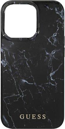 GUESS Hard Cover Marble Black, fr Apple iPhone 13 Pro Max, GUHCP13XPCUMABK, Blister (GUHCP13XPCUMABK)
