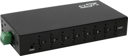 EXSYS GmbH 7-Port USB 3.2 Gen 2x1 Metall HUB, 7x USB-C, 57W (EX-12277HMS)