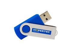 Hypertec HYFLUSB3256GB unit flash USB 256 GB USB tipo A 3.2 Gen 1 [3.1 Gen 1] Blu, Argento (Hypertec 256GB USB3.0 Swivel HyperDrive [5Years warranty])
