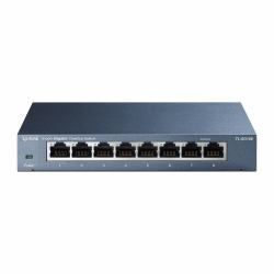 8 port Gigabit Switch, metal, - EU-plug 8 10/100/1000M - Version 4.2 - Warranty: 60M