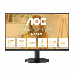 AOC U27B3AF Monitor PC 68,6 cm [27] 3840 x 2160 Pixel 4K Ultra HD LED Nero (AOC U27B3AF - LED monitor - 27 - 3840 x 2160 4K UHD [2160p] @ 60 Hz - IPS - 350 cd/m? - 1000:1 - HDR10 - 4 ms - 2xHDMI, Dis