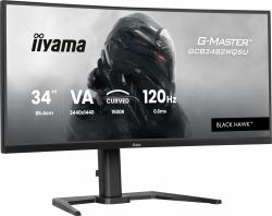 iiyama GCB3482WQSU-B1 Monitor PC 86,4 cm [34] 3440 x 1440 Pixel UltraWide Quad HD LED Nero (34IN G-MASTER BLACK HAWK VA - PANEL CURVED DESIGN 1500R 3440X1)