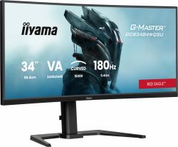 iiyama G-MASTER GCB3484WQSU-B1 Monitor PC 86,4 cm [34] 3440 x 1440 Pixel UltraWide Quad HD LED Nero (34 G-MASTER GCB3486WQSCP-B1 Monitor - 34 Black Monitor Height Adjustable DisplayPort USB and HDMI)