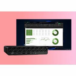 HP ProDesk 4 G1i AI - Mini Core Ultra 5 235T / up to 5 GHz - vPro Enterprise - RAM 16 GB - SSD 512 GB - NVMe - Intel Graphics - Gigabit Ethernet, IEEE 802.11ax [Wi-Fi 6E], Bluetooth 5.3 - Win 11 Pro