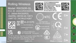 HP 5G Sub-6 WWAN Interno (HP 5G Solution WWAN)