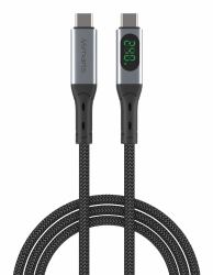 4smarts 541438 cavo USB USB4 Gen 2x2 1,5 m USB C Nero, Grigio (USB4 KABEL DIGITCORD ENTERPRISE - SCHWARZ 240W 15M)