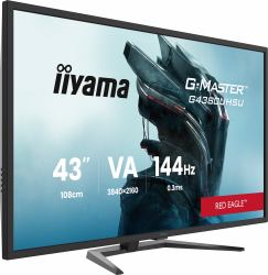 iiyama G-MASTER G4380UHSU-B2 Monitor PC 108 cm [42.5] 3840 x 2160 Pixel 4K Ultra HD LED Nero (43 G-MASTER G4380UHSU-B2 Gaming Monitor - 43 Black IPS Gaming Monitor 2x HDMI 144Hz 0.3ms)