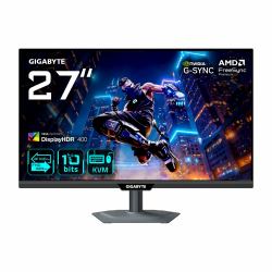 GIGABYTE M27UP Monitor da gioco 27 4K UHD - Modalit doppia [4K 160Hz o FHD 320Hz], 3840 x 2160, 1ms, 350 cd/m, FreeSync Premium, DisplayHDR400, HDMI 2.1, DisplayPort 1.4 (27 INCH SS IPSEdge ty